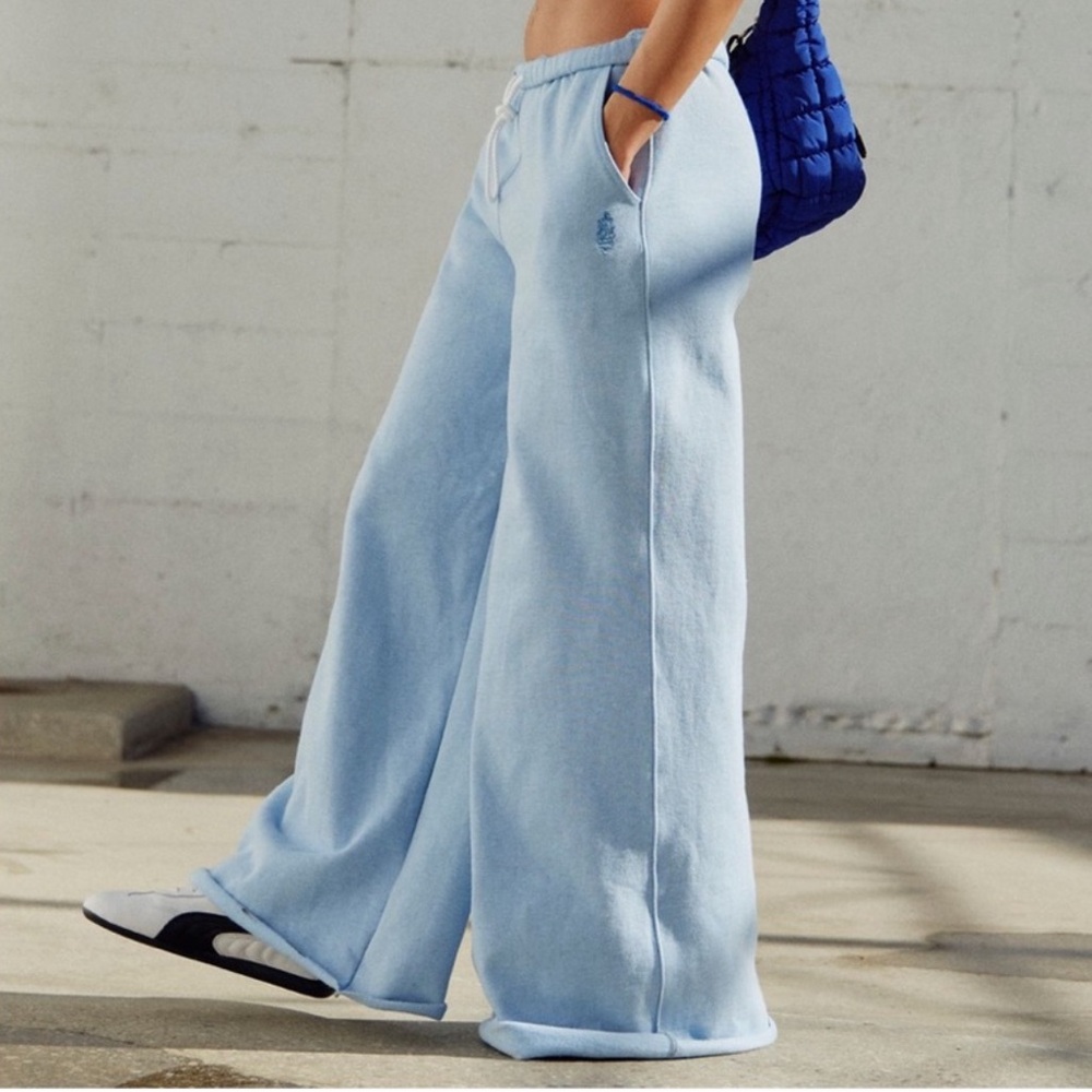 FP Movement by Free People Sky Blue Wide-Leg Pants